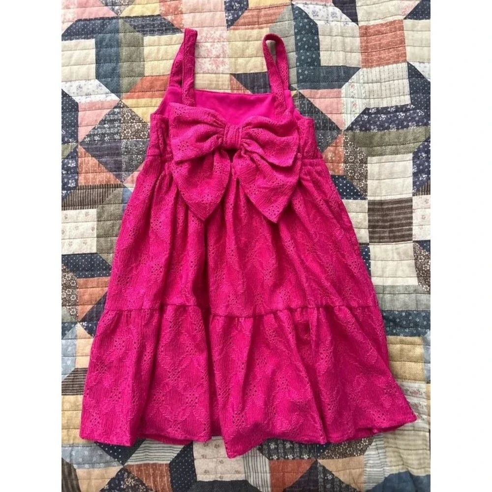 The Children’s Place Girls Tank Dress with Big Back Bow Size 5/6 NWT